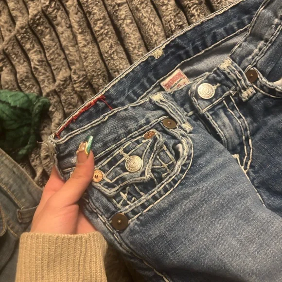 True Religion Women's Blue Boot Cut Jeans - Picture 2 of 3